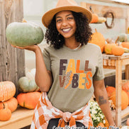 Retro Fall Vibes Lighting Fall Tee