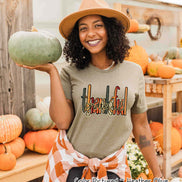 Thankful Grateful Fall Thanksgiving Tee
