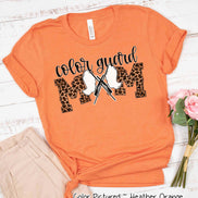 Leopard Color Guard Mom Tee