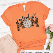 Volleyball Leopard Mom Tee