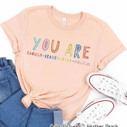You Are Enough Motivational Encouraging Tee