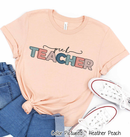 Custom Distressed School Teacher Grade Tee