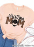 Leopard Wrestling Mom Tee