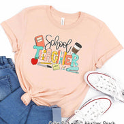 School Teacher Cute Doodle Icon Tee