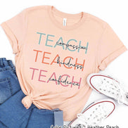 Teach Kindness Inspirational Teacher Tee
