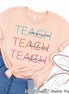Teach Kindness Inspirational Teacher Tee