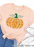 Cozy Cat and Dog Lover's Paw Print Pumpkin Fall and Halloween Tee