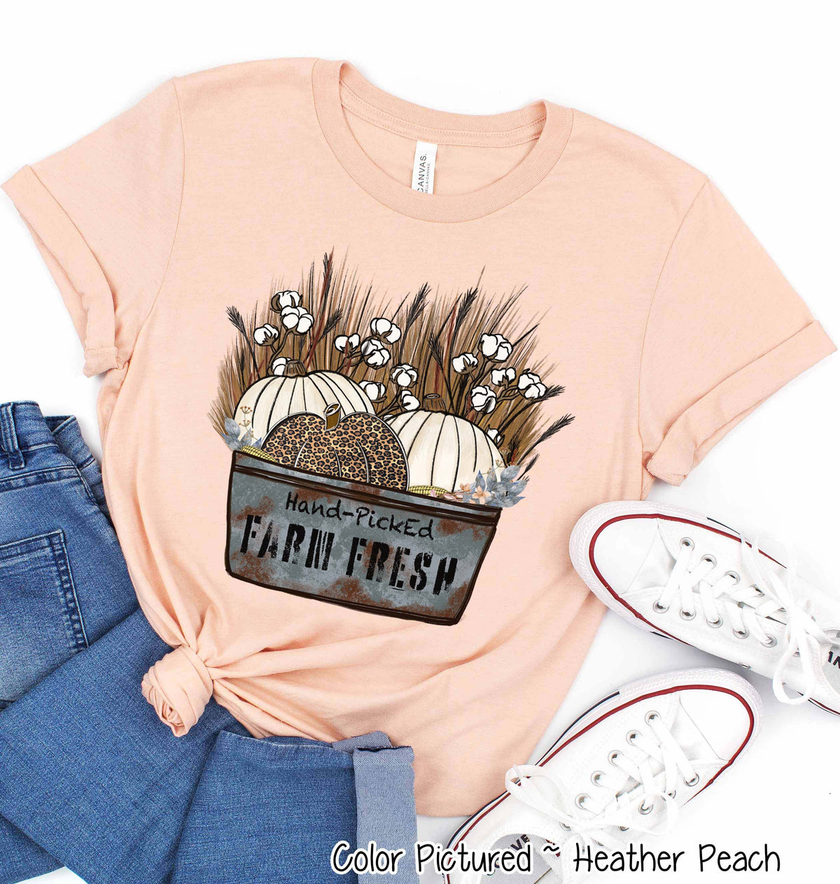 Rustic Farm Fresh Pumpkins Fall Thanksgiving Tee