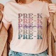Custom Retro Mirror School Teacher Grade Tee