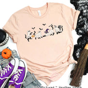 Ghost Cat Line Halloween Tee