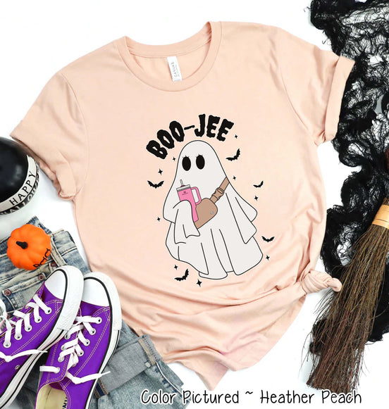 BooJee Ghost Cup and Crossbody Bag Halloween Tee