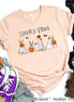 Dog Ghost Line Dog Lover Halloween Tee