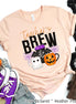 Teacher's Brew Coffee Lovers Teacher Halloween Tee