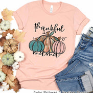 Personalized Thankful Pumpkin Trio Fall Thanksgiving Tee