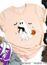 Ghost with Cat Halloween Tee