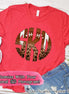 Football Leopard Big Monogram Tee