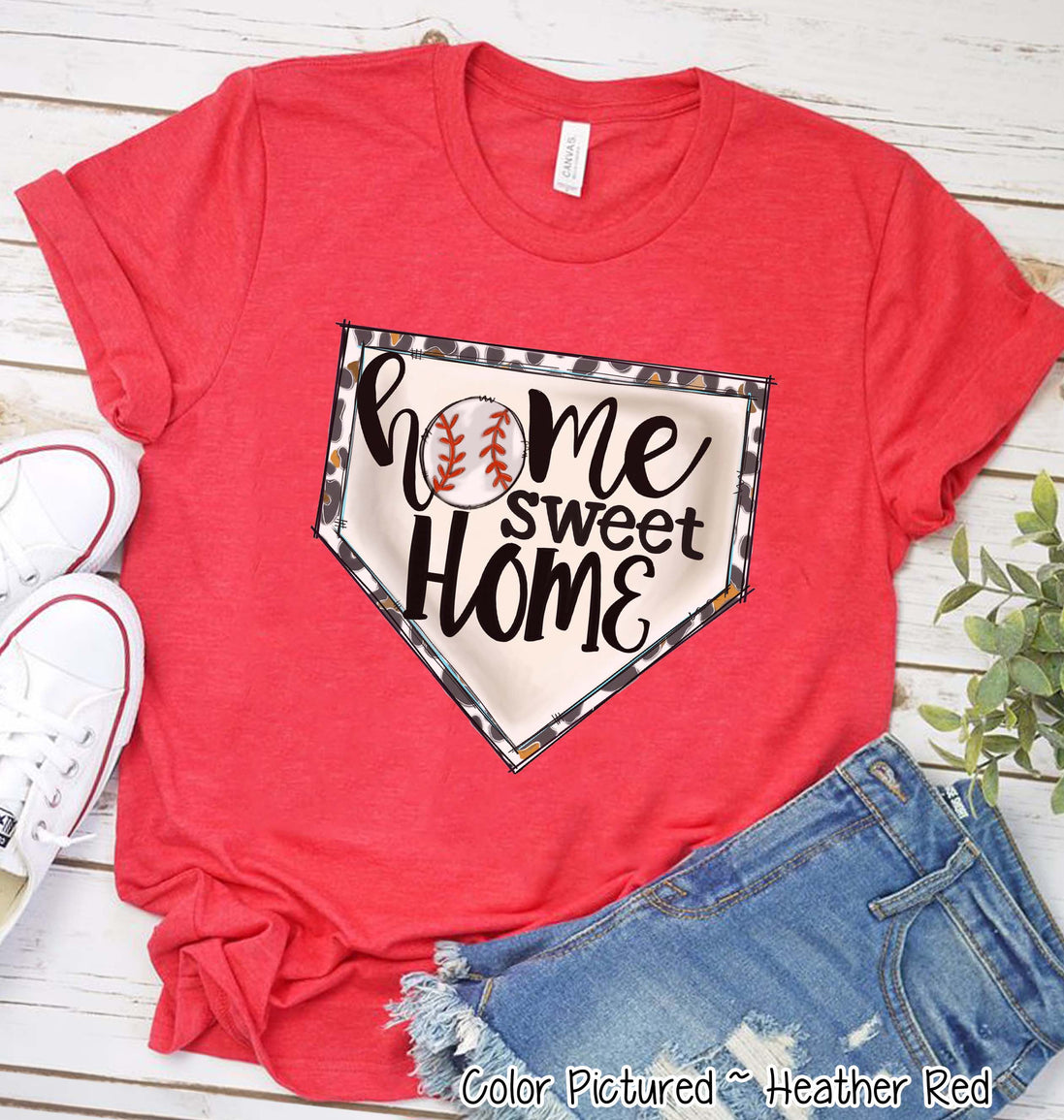 Baseball Home Sweet Home Fan Tee