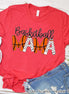 Basketball Mama Doodle Letter Game Day Tee