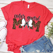 Leopard Color Guard Mom Tee