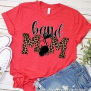 Leopard Band Mom Tee