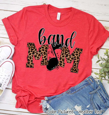 Leopard Band Mom Tee