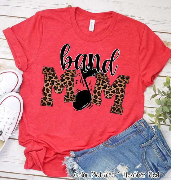 Leopard Band Mom Tee