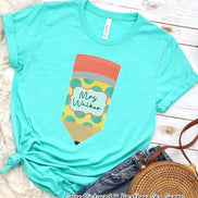 Personalized Pencil Back to School Tee