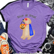 Yellow Lab Hero Dog Lover Halloween Tee