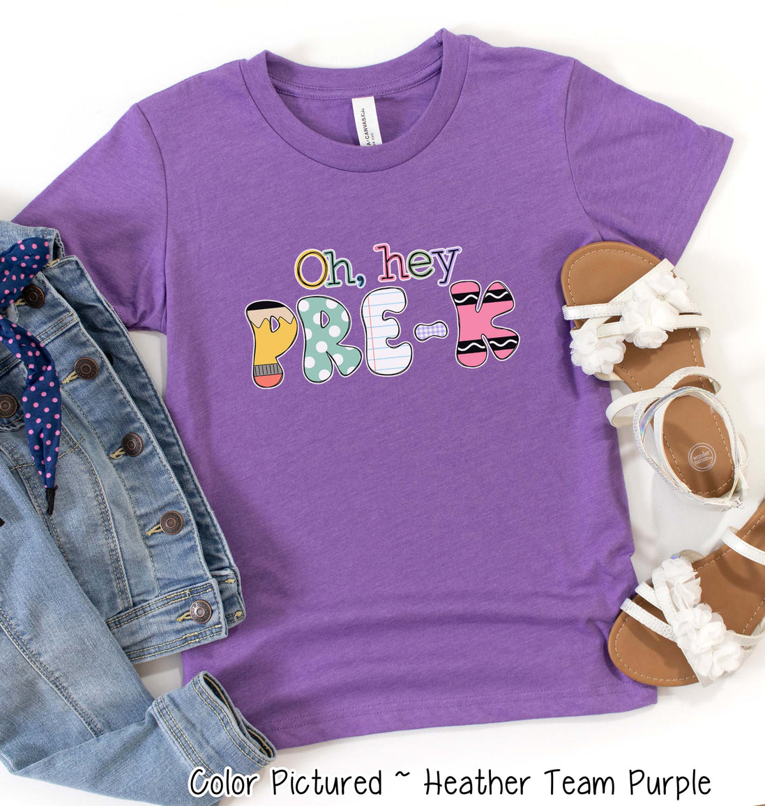 Hey Pre-K Back to School Tee