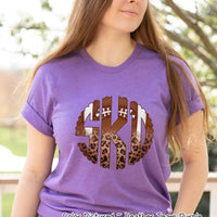 Football Leopard Big Monogram Tee