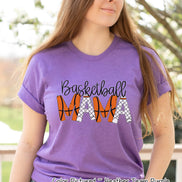 Basketball Mama Doodle Letter Game Day Tee