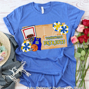 Personalized Basketball Court Fan Tee