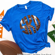 Football Leopard Big Monogram Tee
