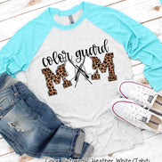 Leopard Color Guard Mom Tee
