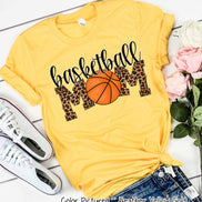 Leopard Basketball Mom Tee