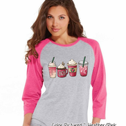 Monogram Coffee Drinks Valentine Shirt