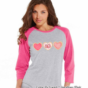 Monogram Cookie Trio Valentines Day Shirt