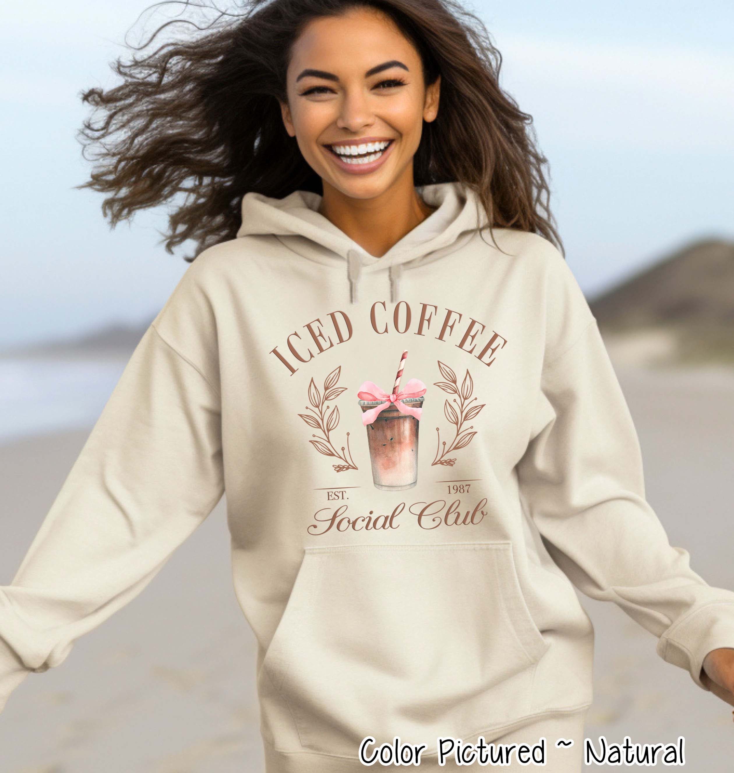 Coquette Iced Coffee Social Club Tee and Sweatshirt