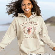 Coquette Iced Coffee Social Club Tee and Sweatshirt