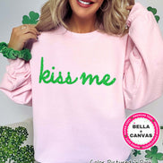 Faux Tinsel Kiss Me St Patricks Day Tee or Sweatshirt