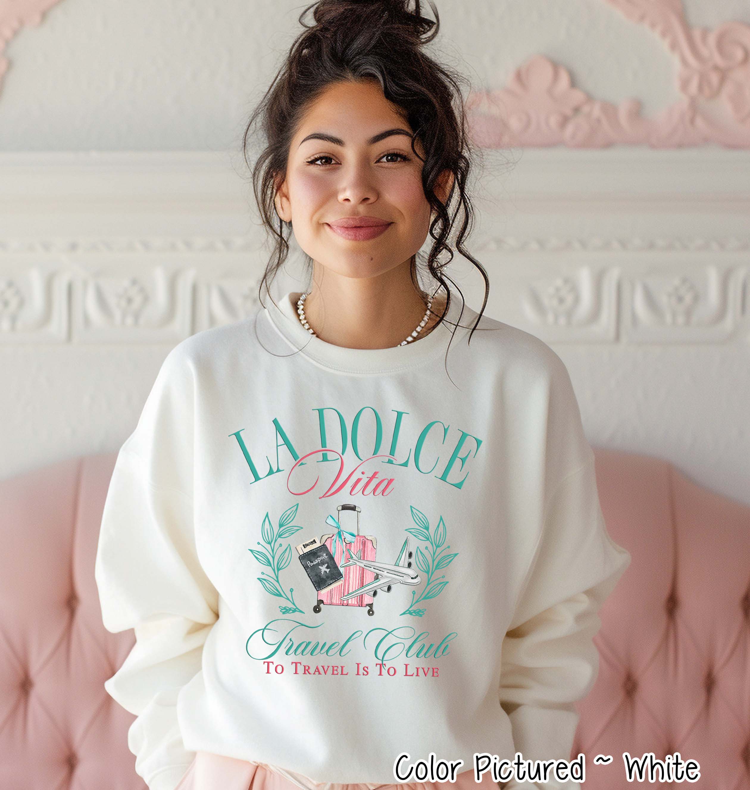 LA Dolce Vita Travel Club Tee and Sweatshirt