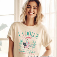 LA Dolce Vita Travel Club Tee and Sweatshirt