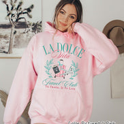 LA Dolce Vita Travel Club Tee and Sweatshirt