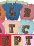 Leopard Varsity Letter School Staff Tee