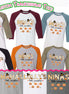 Little Pumpkin Grandkids Names Fall Thanksgiving Raglan Tee