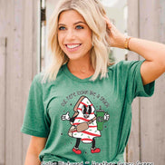 Monogram Bougie Christmas Tree Cake Tee or Sweatshirt