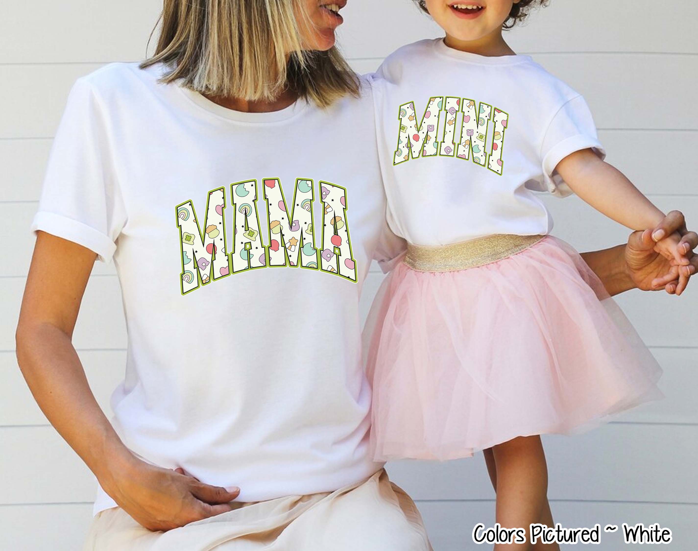 Mama and Mini Matching Lucky Charms  St Patricks Tee or Sweatshirt