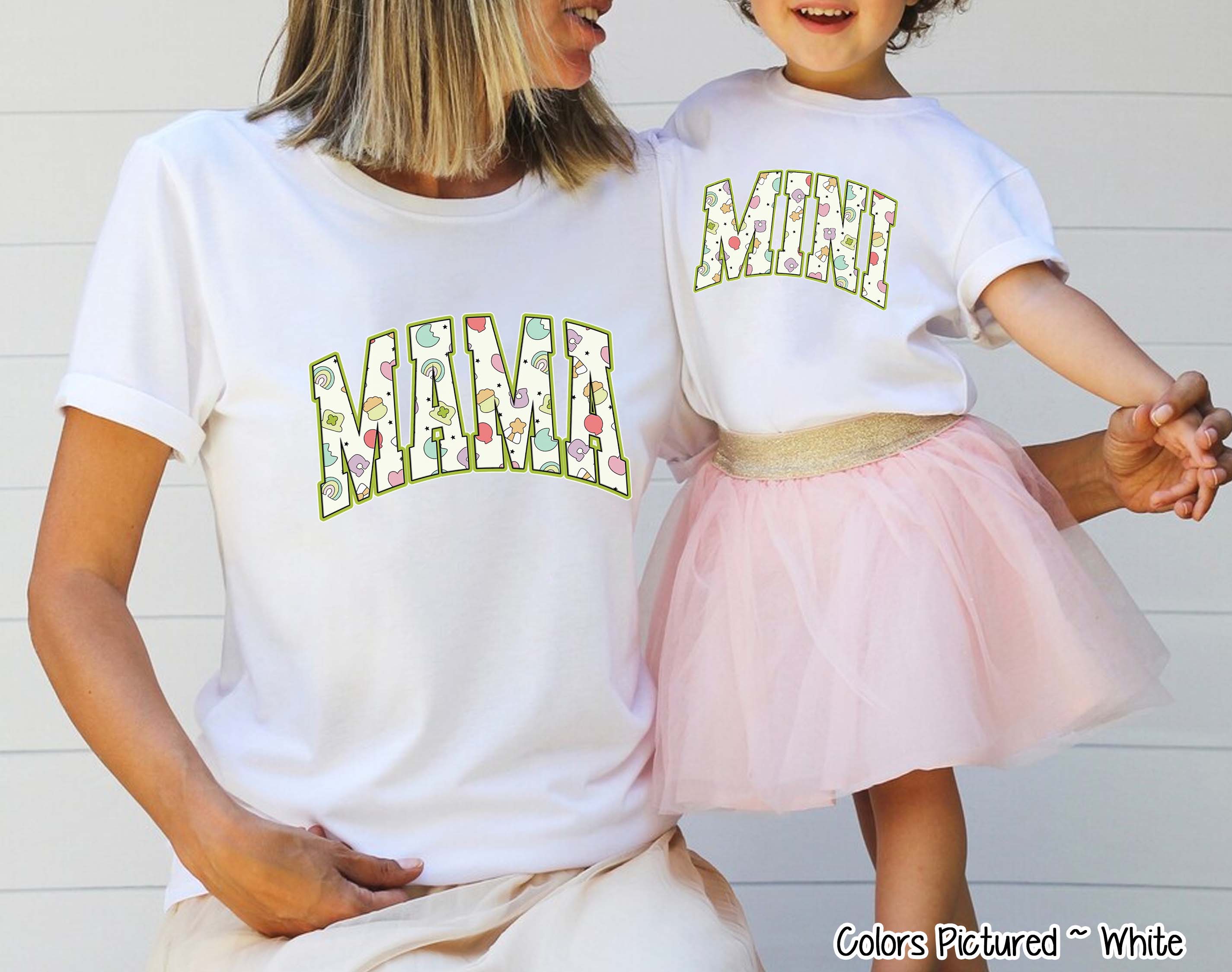Mama and Mini Matching Lucky Charms  St Patricks Tee or Sweatshirt