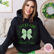 Lucky Girl Social Club Patricks Day Tee or Sweatshirt