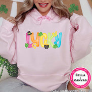 Watercolor Lucky St Patricks Day Tee or Sweatshirt